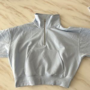 H&M quarter zip cropped